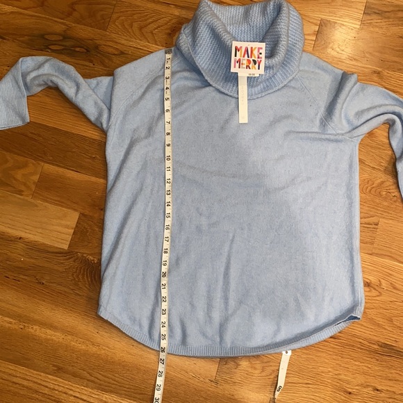NWT Caslon Cowl Neck Sweater in Light Blue - Picture 6 of 7